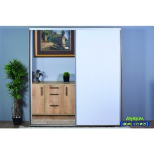 Praktik klizni garderober- univer + medijapan + ogledalo