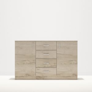 Komoda MERLIN  160 2K4F sivi hrast