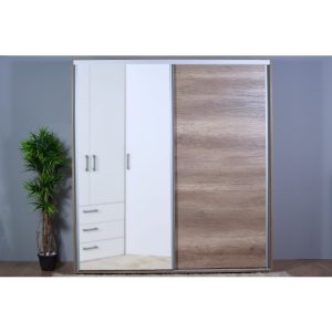 Praktik klizni garderober sa ogledalom